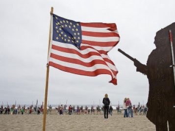 Art installation at Ocean Beach, San Francisco, CA.